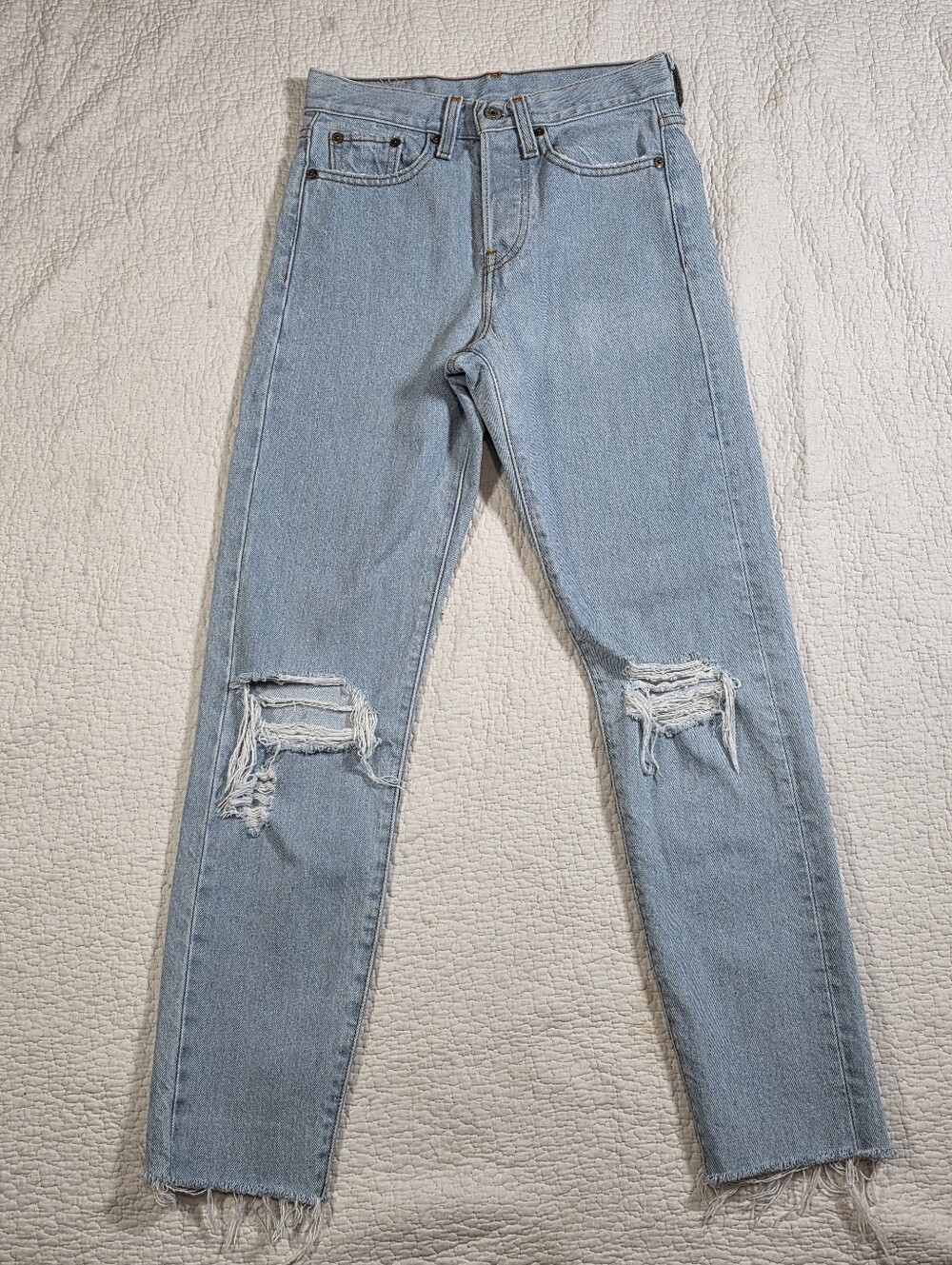 Levi's Wedgie Straight Distressed Jeans